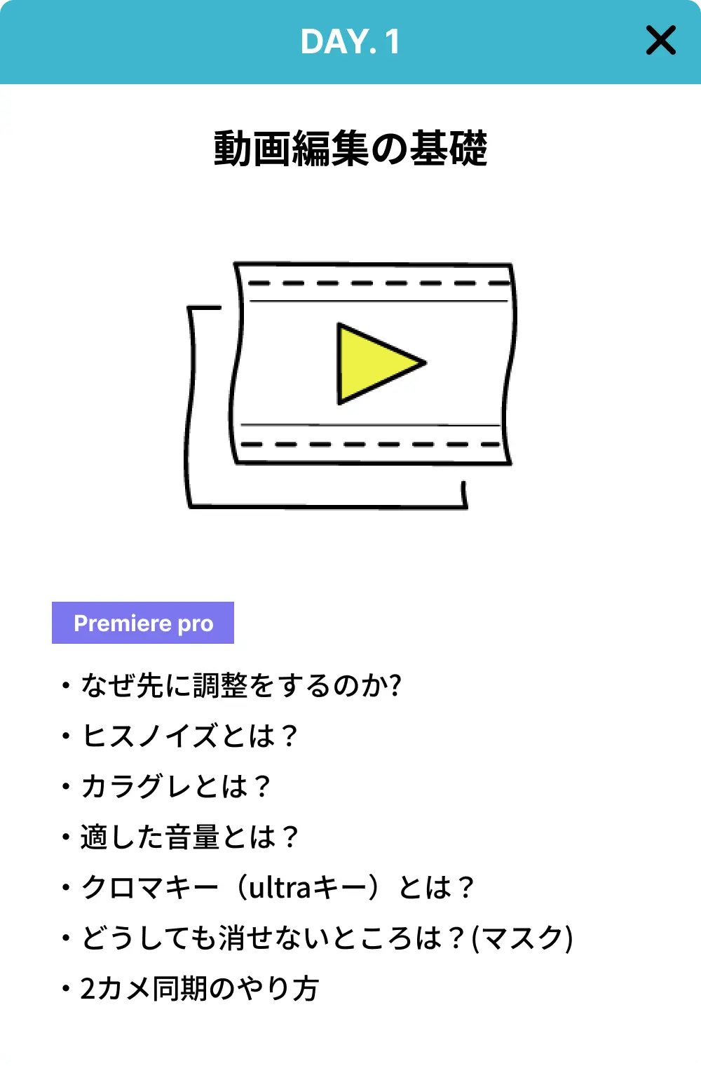 動画編集の基礎