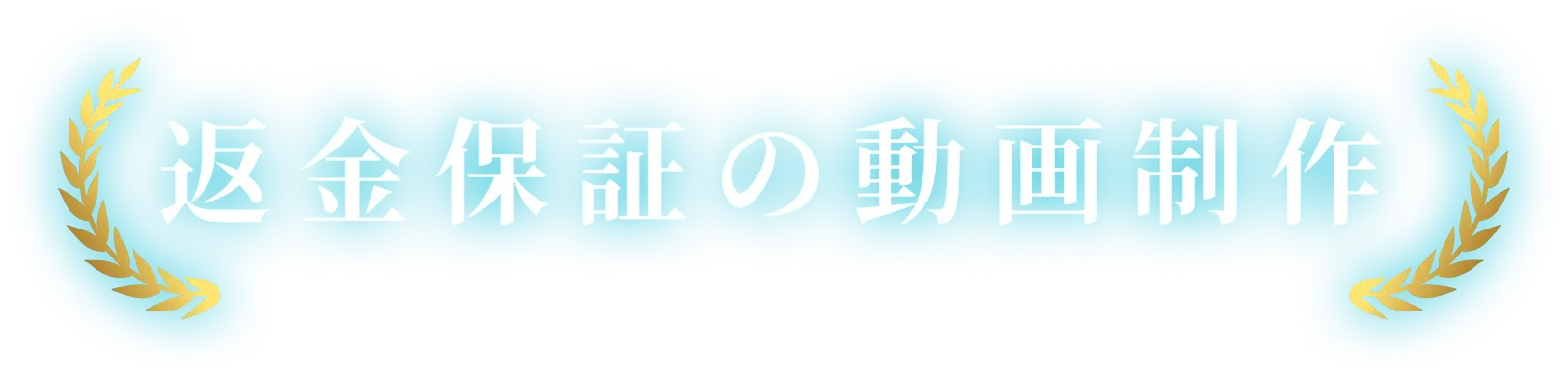 返金保証の動画制作
