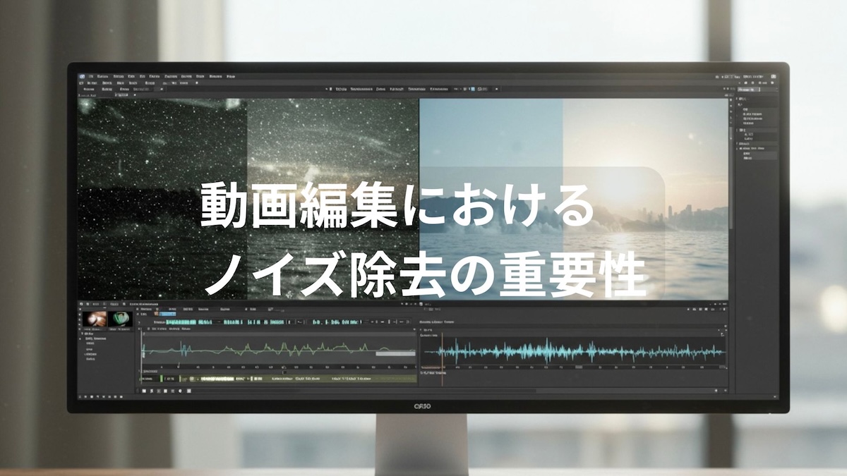 動画編集におけるノイズ除去の重要性