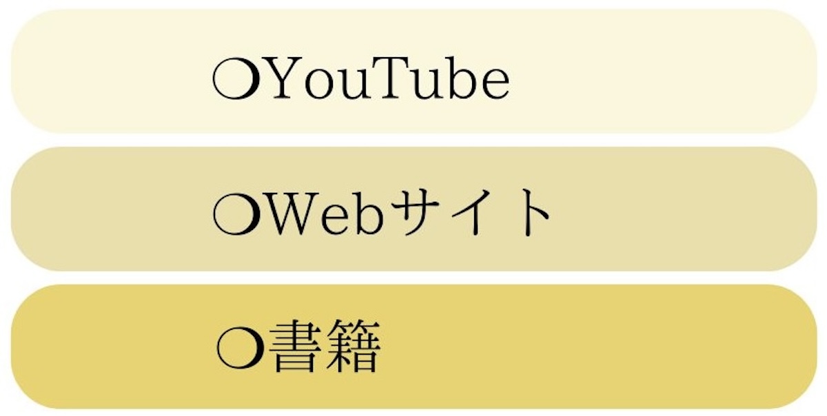 YouTube、Webサイト 書籍