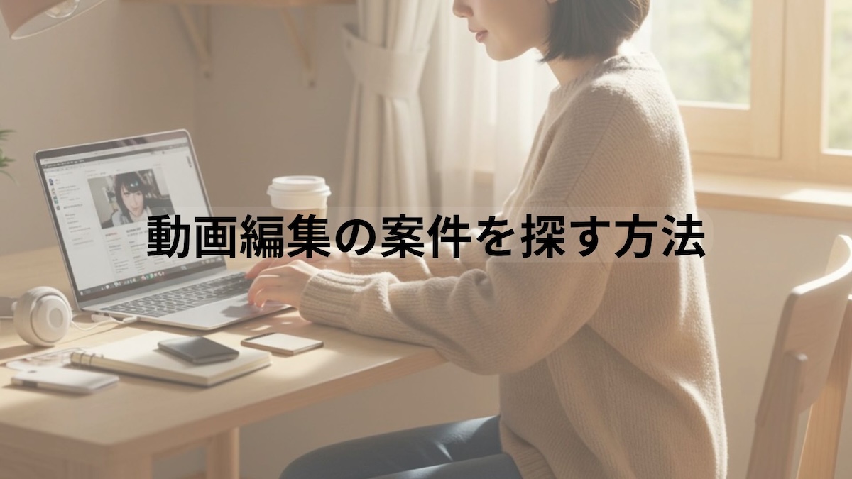 動画編集の案件を探す方法